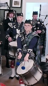 Ballater #pipeband entertain diners for #burnsnight supper at #braemargathering Centre 2026 #shorts