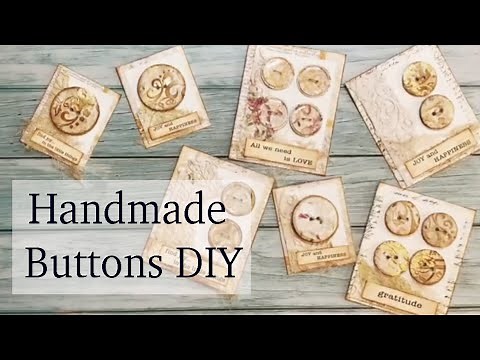 Handmade Buttons DIY & Buttons Cards | JJ#177