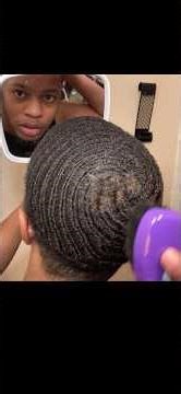 How to brush a swirl crown for waves #360waves