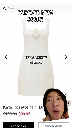 I've been seeing floral bridal minis and rosettes everywhere 🥀🌹absolutely loving this trend and DO NOT sleep on Forever New!!??? #engagement #weddingdress #weddingdressshopping #weddingtiktok #bride #oldmoney