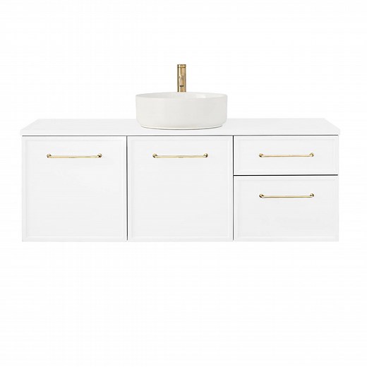CIBO 1200mm White Finer Wall Hung Bathroom Vanity