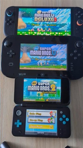 New Super Mario Bros- Nintendo Switch 2 vs WiiU vs New 2DS XL Speed Comparison