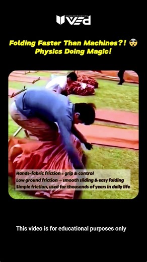 Folding Faster Than Machines?! 🤯 Simple Physics Trick! #shorts