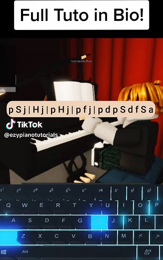 River Flows in You (Easy Roblox Piano Tutorial) #piano #roblox #pianotutorial