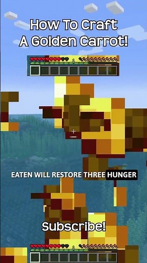 How To Craft A Golden Carrot In Minecraft?!