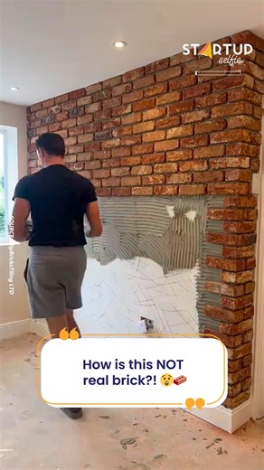 130K views · 409 reactions | How to fake a brick wall like a pro 隣 | Startup Selfie | Facebook