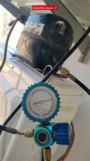 After installation the Ac Pressure Testing to Check Leakage ✅️🚀#acinstall #ac #shorts #like #viral