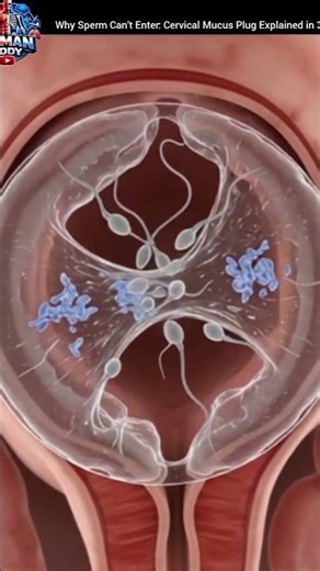 Why Sperm Can’t Enter: Cervical Mucus Plug Explained in 3D