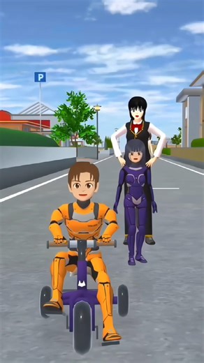 Pencuri sepeda roda tiga😍😎😗 #sakuraschoolsimulator #sakura #shorts #shortsvideo