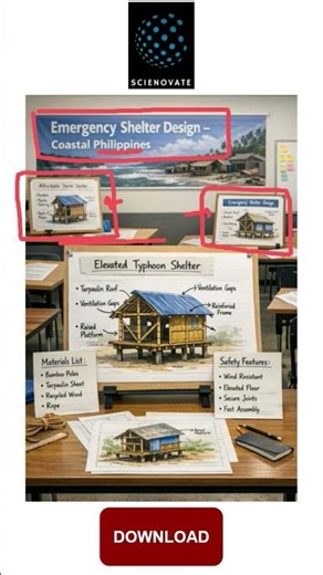 Project Based Learning (PBL) Example | Emergency Shelter Design – Coastal Philippines | Scienovate