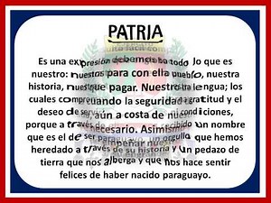 Concepto de Patria y Bandera