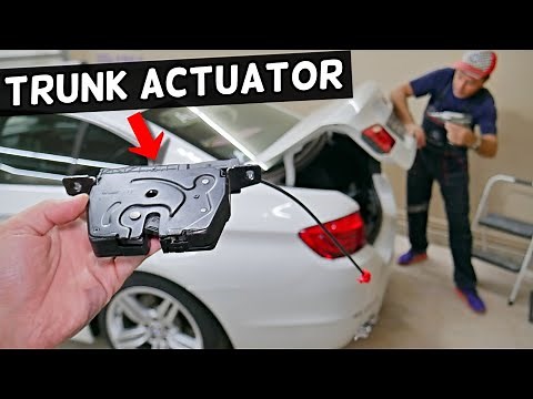 TRUNK LOCK ACTUATOR REPLACEMENT REMOVAL BMW F10 F11 5 SERIES 520i 523i 525i 528i 530i 535i 518d 520d