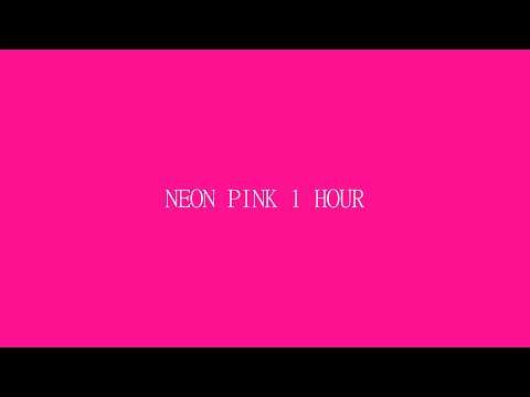 Neon Pink Screen 1 Hour (4K) 💖 | Relaxing Ambient Light | No Sound | Loop
