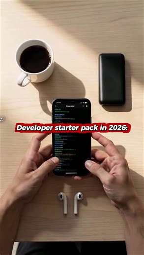 Everything I need to ship code… fits on this desk. And most of it fits in my pocket. Dev life without being stuck behind a laptop hits different. 🔗 Link in bio #developerlife #codinglife #buildinpublic #dev #devlife