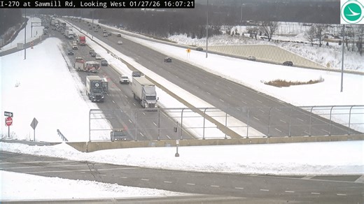 Traffic alert: I-270 East lanes closed at Sawmill Rd after major crash