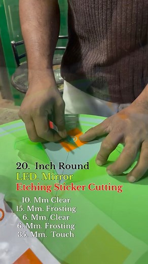 Led. Mirror. Etching sticker Cutting 🔥🙄 #alanallur #SafetyGlass #ledmirrorlight #glass #fabrication #fb #reels #mirror @highlight | Afsal Alanallur