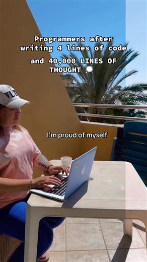 Programmers after writing 4 lines of code #programmer #softwareengineer #codingtok #itgirl #learnprogramming | Frontdevuk