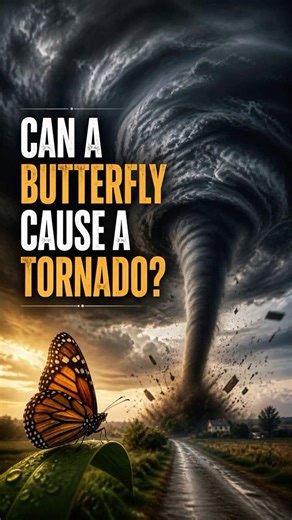 Can a Butterfly Cause a Tornado? 🦋 #butterflyeffect #tornado
