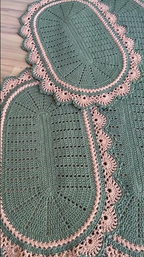 Jogo de cozinha lindo 🤩 #crochet