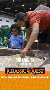 Jurassic Quest is ROARING into Dallas, TX! 🦖 DON’T MISS: * LIFE-SIZE, SKY-SCRAPING DINOSAURS * ONE-OF-A-KIND WALKING DINOSAUR RIDES * LIFE-SIZE T.REX SKULL * INCREDIBLE FOSSILS, including REAL T.rex teeth and Triceratops horn Come join us from June 9 - 11th at Dallas Fair Park - Centennial Hall in Dallas, TX! CLICK THE LINK BELOW TO FIND TICKET PRICES AND PURCHASE TICKETS ONLINE: https://jurassicquest.shop/dallas-tx Purchasing tickets online before the event guarantees entry in case of sell out
