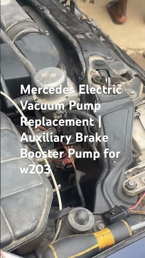 Faulty Auxiliary Brake Booster Pump replaced successfully. Brake system working properly again. 🔧