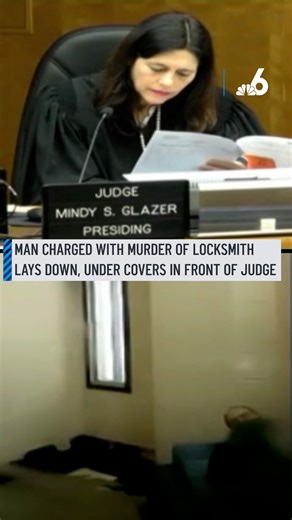 What's the weirdest thing that could happen in court? A man accused of fatally shooting a locksmith who was working at his West Miami Home was arrested Saturday and when he virtually appeared before the judge from his cell, he decided to lay down and throw the blankets over himself. Full story: http://on.nbc6.com/17uZFCj #jail #judge #blanket #weird | NBC 6
