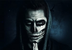 Photoshop in 60 Seconds: Paint Halloween-Inspired Skull Makeup | Envato Tuts