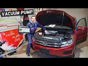 VW TIGUAN BRAKE VACUUM PUMP LOCATION REPLACEMENT EXPLAINED. WHERE IS THE VACUUM PUMP