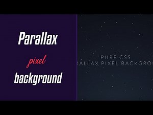 Parallax Pixel Background Animation | HTML & CSS