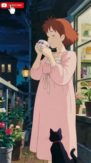 Cozy Cooking ASMR 🍵 | Soft Ghibli Kitchen Vibes | Calm & Relaxing #ghibli#studioghibli#yt#shorts