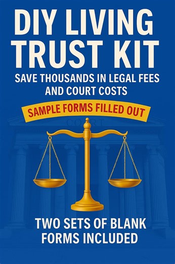 DIY Living Trust Kit: Sample & Blank Forms - Etsy UK