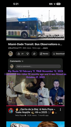 Route 10 was known for Northeast 12th Avenue bus stops