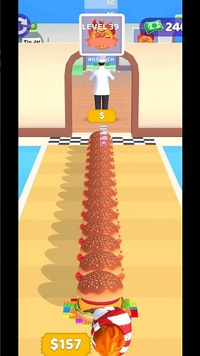 Level 39 BURGER STACK! 🍔🔥 Epic Food Runner Gameplay