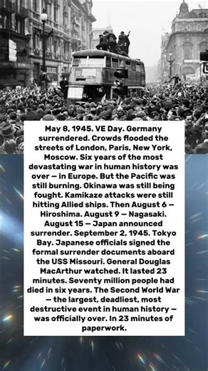 The Day WW2 Ended — And The Moment The World Stood Still