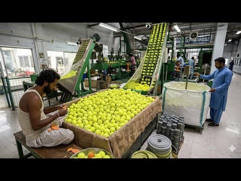 🎾 How Tennis Balls Are Made | Complete Tennis Ball Factory Process ⚙️