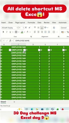 Start 15Excel में Data Entry New Tricks से कैसे करें 🥰📚💯.#short🥰.#sheet😘.#exce