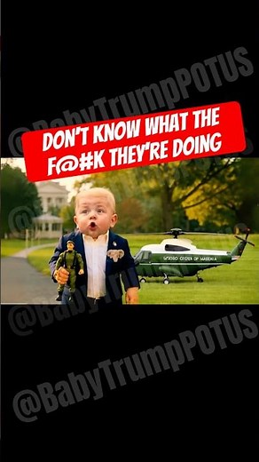 Baby Trump Flips out and Drops the F-Bomb! #babytrump #trumpFBomb #naptimenews