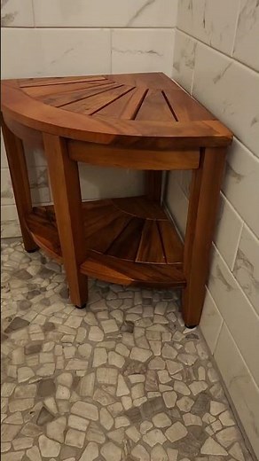TEAKMAMA 18" Shower Bench with shelf - Great Accessory!!
