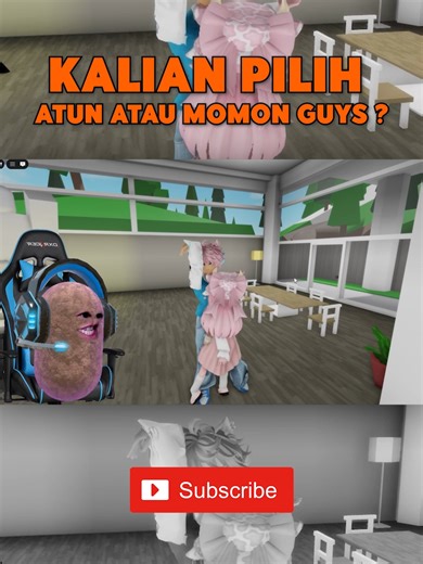 KALIAN LEBIH SUKA ATUN YANG CUTE ATAU MOMON GUYS ?? #bangjblox #roblox