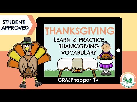 Thanksgiving Vocabulary in English for Kids | Teach about Thanksgiving! Thanksgiving Scenes for Kids