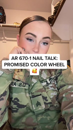Color Wheel Nails: AR670-1 Approved Nail Colors Guide