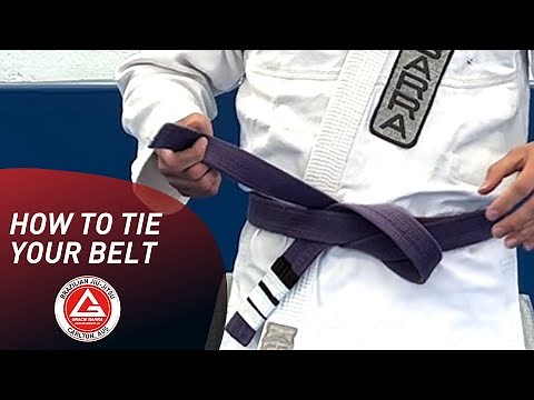 How to tie your belt | BJJ Techniques | Gracie Barra Carlton