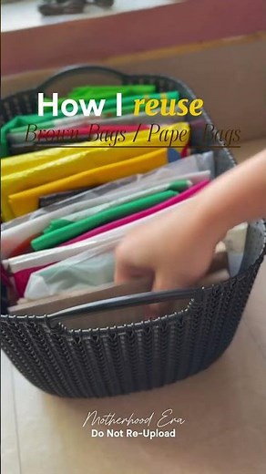 How I reuse brown bags/brown paper bags #reuse #recycle #repurpose #upcycling #environmentfriendly