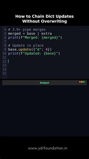 Python Dict Merge Trick 🔥 | No Overwriting Explained