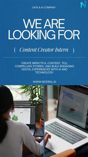 #nooralai #hiring #contentcreator #contentcreatorintern #digitalmarketing #contentmarketing #contentwriting #storytelling #socialmediamarketing #graphicdesign #videoediting #seo… | Nooral.ai