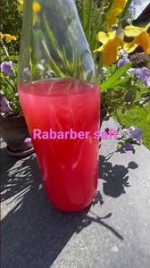 Nem og hurtig opskrift på rabarbersaft med kun 4 ingredienser🥤🍹