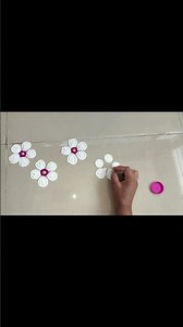 Beautiful Flower Rangoli 🌹#shortvideo