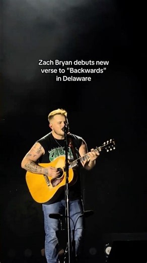 Zach Bryan debuted a new verse to his unreleased song "Backwards" live night one in Dover, Delaware!