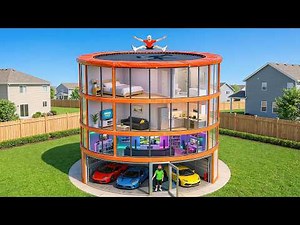 Moving In 4-Story Trampoline House!