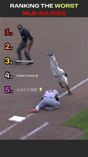#4 is so sad 😔 THE WORST MLB INJURIES #mlb #baseball #sports #injuries